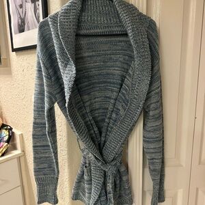 Vintage Blue Knit Women's Sweater